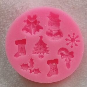 Pink Silicone Christmas Mold